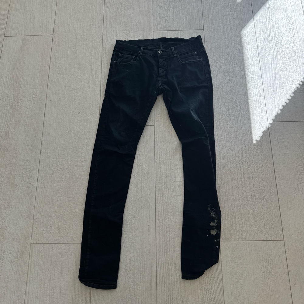 Rick Owen’s Men's Black Jeans